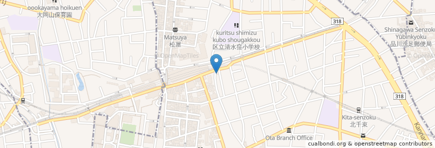 Mapa de ubicacion de 三浦歯科 en Giappone, Tokyo, 大田区.