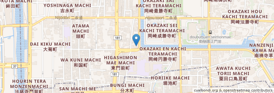 Mapa de ubicacion de Mariachi en Япония, Киото, Киото, Сакё.