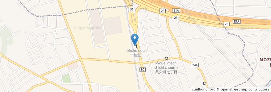 Mapa de ubicacion de 一刻堂 en Япония, Айти, 大府市.