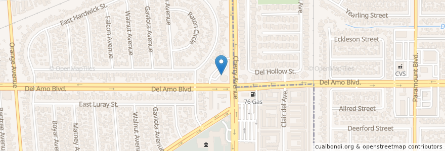 Mapa de ubicacion de Spires en Stati Uniti D'America, California, Los Angeles County, Long Beach.