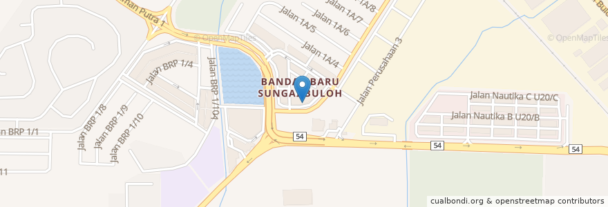 Mapa de ubicacion de AmBank en Malaysia, Selangor, Shah Alam.