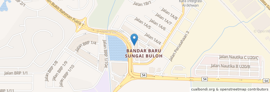 Mapa de ubicacion de AgroBank en Malaysia, Selangor, Shah Alam.