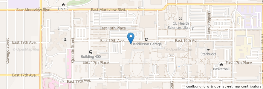 Mapa de ubicacion de Etai's Bakery Cafe en アメリカ合衆国, コロラド州, Adams County, Aurora.