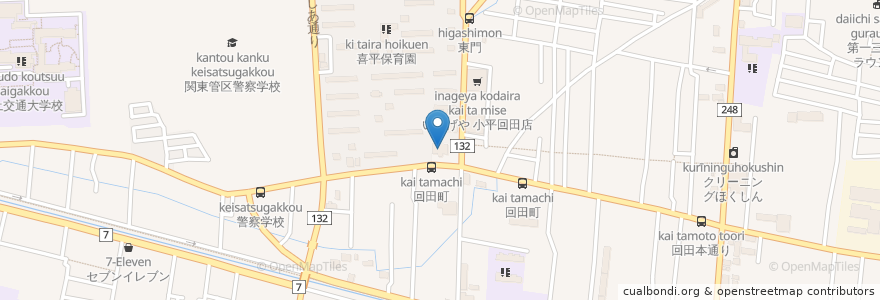 Mapa de ubicacion de 喜平図書館 en Япония, Токио, Кодайра.
