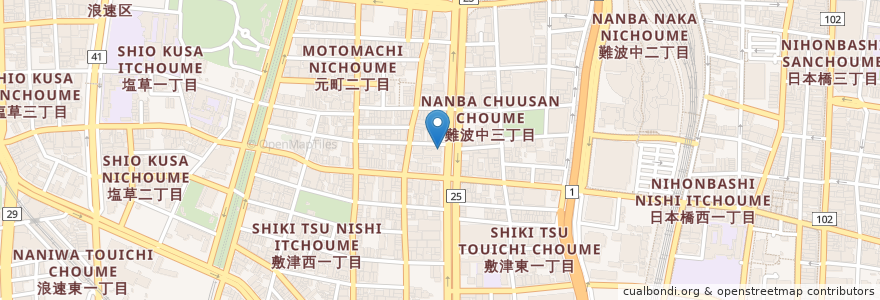 Mapa de ubicacion de zion en 日本, 大阪府, 大阪市, 浪速区.
