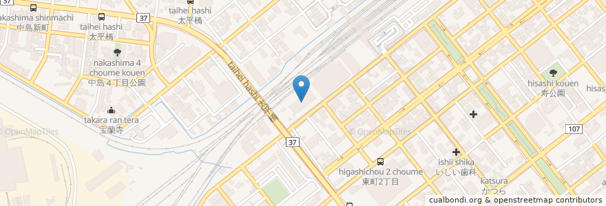 Mapa de ubicacion de 室蘭市消防署 en 일본, 홋카이도, 胆振総合振興局, 室蘭市.