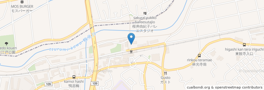 Mapa de ubicacion de カフェ・ベローチェ en 일본, 가나가와현, 요코하마시.