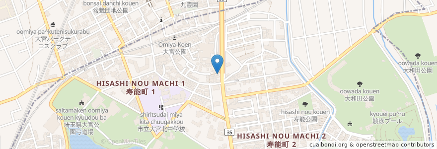 Mapa de ubicacion de 小山屋 en 日本, 埼玉县, 埼玉市, 大宮区.