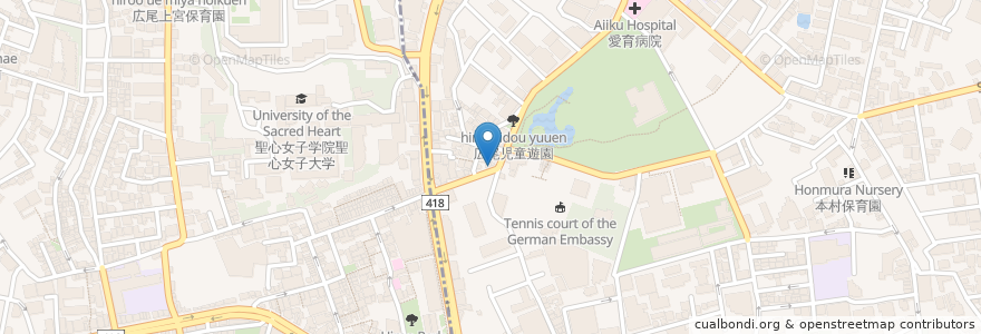 Mapa de ubicacion de Segafredo ZANETTI en Jepun, 東京都, 港区.