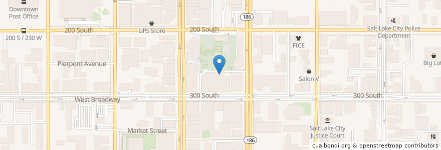 Mapa de ubicacion de From Scratch en الولايات المتّحدة الأمريكيّة, يوتا, Salt Lake County, Salt Lake City.