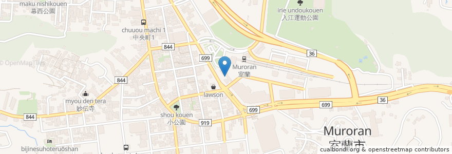 Mapa de ubicacion de ENEOS en 日本, 北海道, 膽振綜合振興局, 室蘭市.