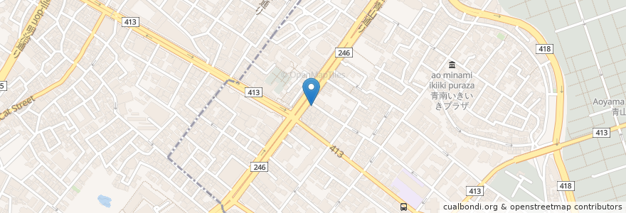 Mapa de ubicacion de よなよなビアワークス en 日本, 東京都, 渋谷区.