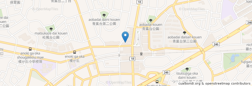 Mapa de ubicacion de 三井住友信託銀行 en 日本, 神奈川縣, 横滨市, 青葉区.