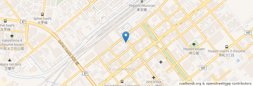 Mapa de ubicacion de さっぽろっこ en 日本, 北海道, 胆振総合振興局, 室蘭市.