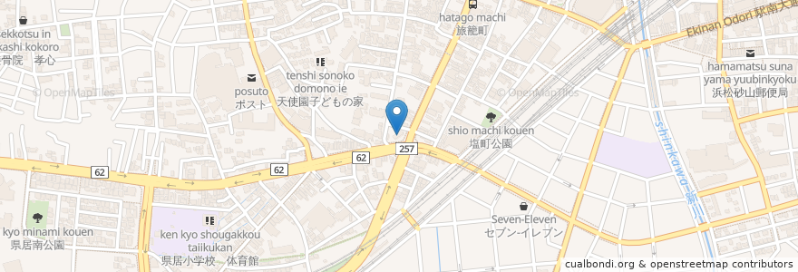 Mapa de ubicacion de タツグチ歯科 en 日本, 静岡県, 浜松市, 中区.