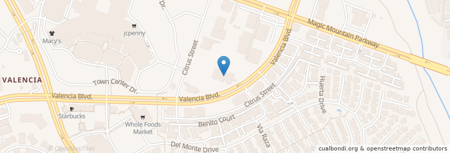 Mapa de ubicacion de Skylight Medical Plaza en アメリカ合衆国, カリフォルニア州, Los Angeles County, Santa Clarita.