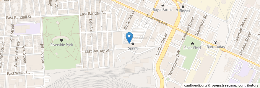 Mapa de ubicacion de NovaCare Rehabilitation en 미국, 메릴랜드, Baltimore.