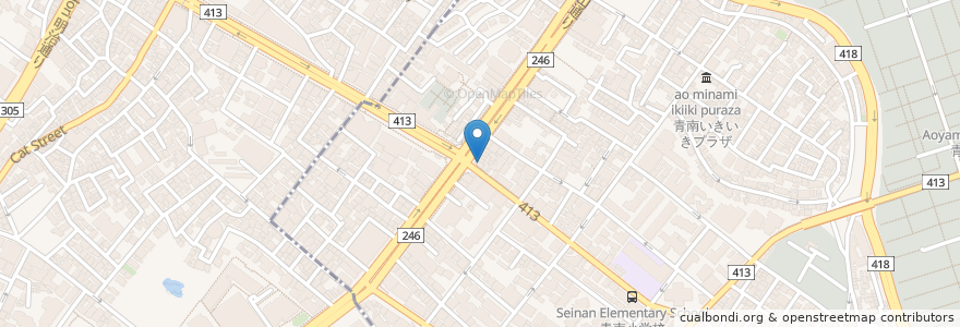Mapa de ubicacion de ひごの屋 en Japón, Tokio, Shibuya.