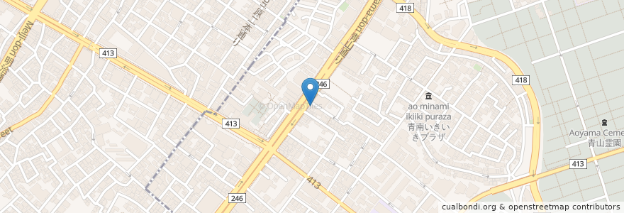 Mapa de ubicacion de 表参道歯科クリニック en Japan, 東京都, 渋谷区.