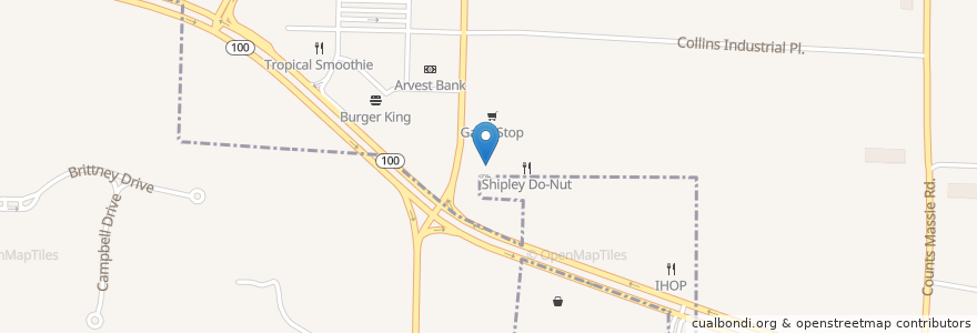 Mapa de ubicacion de Casa Mexicana Restaurant en Amerika Syarikat, Arkansas, Pulaski County, North Little Rock.