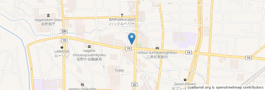 Mapa de ubicacion de 八十二プラザ en Япония, Нагано, 長野市.