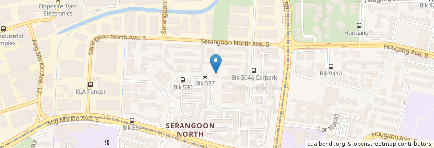 Mapa de ubicacion de Hwi Yoh Community Centre en Singapura, Central.