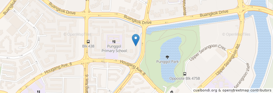 Mapa de ubicacion de Punggol Park Community Centre en 싱가포르, Northeast.