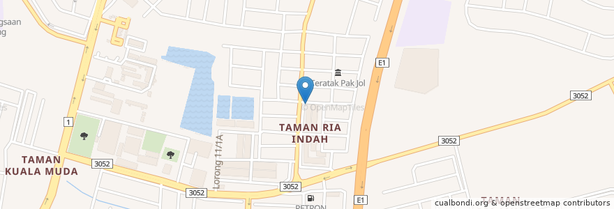 Mapa de ubicacion de NAIM ROTI CANAI en Malásia, Quedá, Kuala Muda.