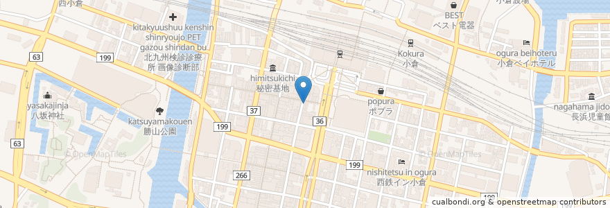 Mapa de ubicacion de ドトール en اليابان, محافظة فوكوكا, 北九州市, 小倉北区.