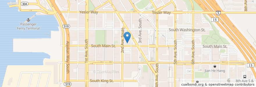 Mapa de ubicacion de Il Corvo Pasta Studio en Stati Uniti D'America, Washington, King County, Seattle.