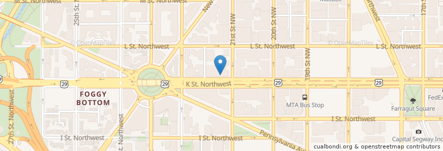 Mapa de ubicacion de Bobby's Burger Palace en 미국, 워싱턴 D.C., 워싱턴.