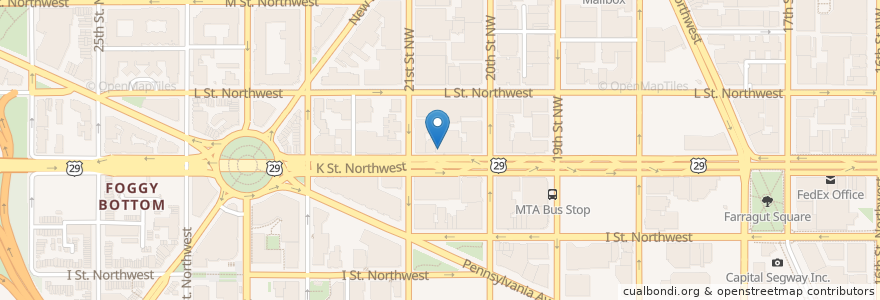 Mapa de ubicacion de Domino's en United States, District Of Columbia, Washington.