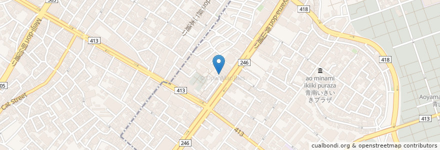 Mapa de ubicacion de 山下歯科 en 日本, 東京都, 渋谷区.
