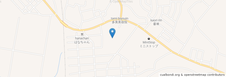 Mapa de ubicacion de 美里町立不動堂中学校 en Jepun, 宮城県, 遠田郡, 美里町.