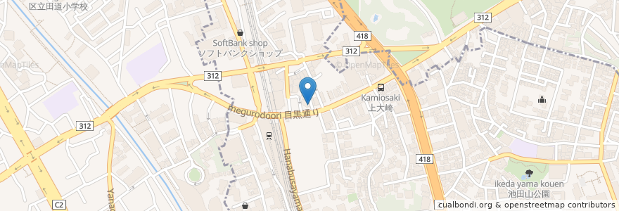 Mapa de ubicacion de Torikichi Sanpei en Japan, Tokyo, Shinagawa.