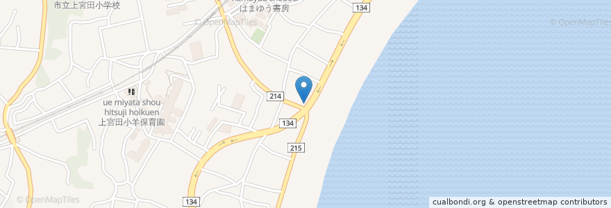 Mapa de ubicacion de 漁火亭 en Japón, Prefectura De Kanagawa, 三浦市.