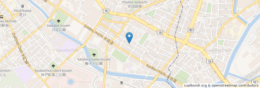 Mapa de ubicacion de エベレスト・キッチン en 일본, 가나가와현, 요코하마시.