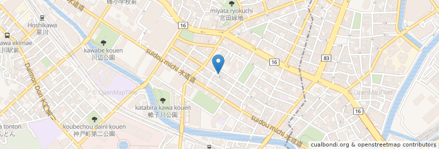 Mapa de ubicacion de 天王町ホルモン 牛若丸 en Япония, Канагава, Йокогама.