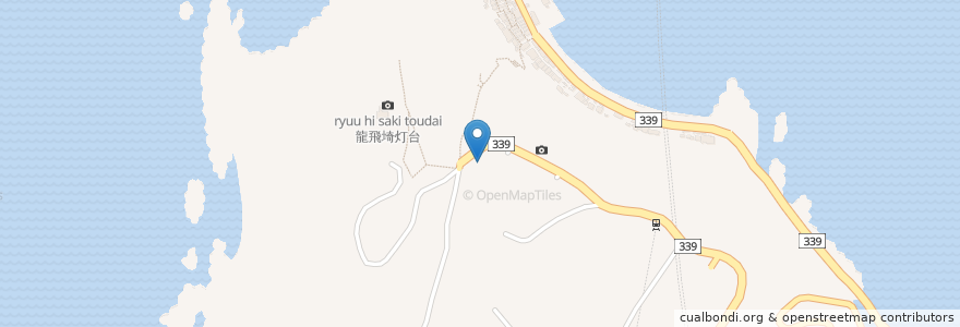 Mapa de ubicacion de お食事処たっぴ en Jepun, 青森県, 東津軽郡, 外ヶ浜町.