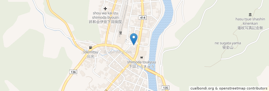 Mapa de ubicacion de マクドナルド en Japón, Prefectura De Shizuoka, 下田市.
