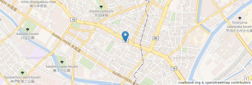 Mapa de ubicacion de 横浜信用金庫保土ヶ谷支店 en ژاپن, 神奈川県, 横浜市.