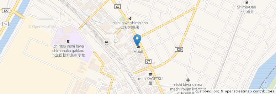 Mapa de ubicacion de Mobil en اليابان, 愛知県, 清須市.