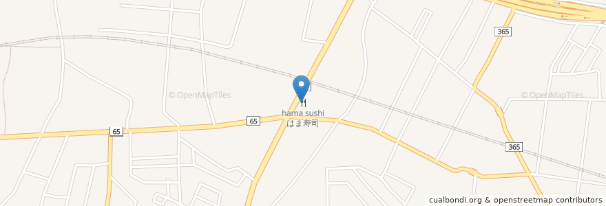 Mapa de ubicacion de はま寿司 en 日本, 富山県, 富山市.