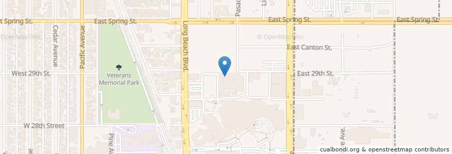 Mapa de ubicacion de Buffum Eye Center en Estados Unidos De América, California, Los Angeles County, Long Beach.