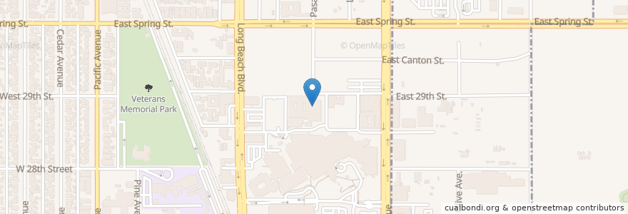 Mapa de ubicacion de Children's Dental en Verenigde Staten, Californië, Los Angeles County, Long Beach.