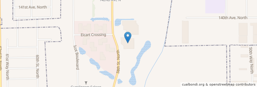 Mapa de ubicacion de EpiCenter at St. Petersburg College en Vereinigte Staaten Von Amerika, Florida, Pinellas County, Largo.