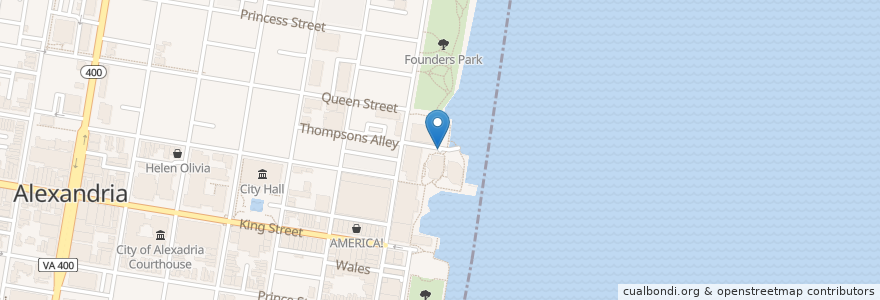Mapa de ubicacion de Thompson's Alley en 美利坚合众国/美利堅合眾國.