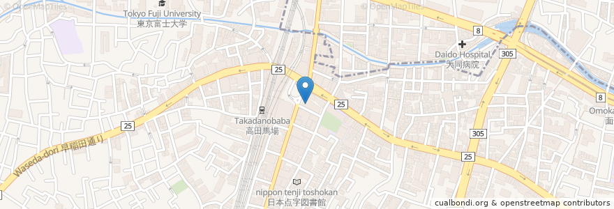 Mapa de ubicacion de 昴眼科クリニック en ژاپن, 東京都, 新宿区.