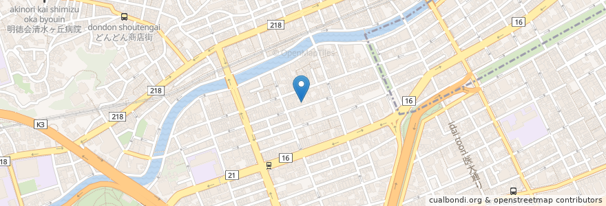 Mapa de ubicacion de コスモ薬局 en Japão, 神奈川県, 横浜市.