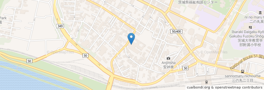 Mapa de ubicacion de 水戸協同病院 en Japón, Prefectura De Ibaraki, 水戸市.